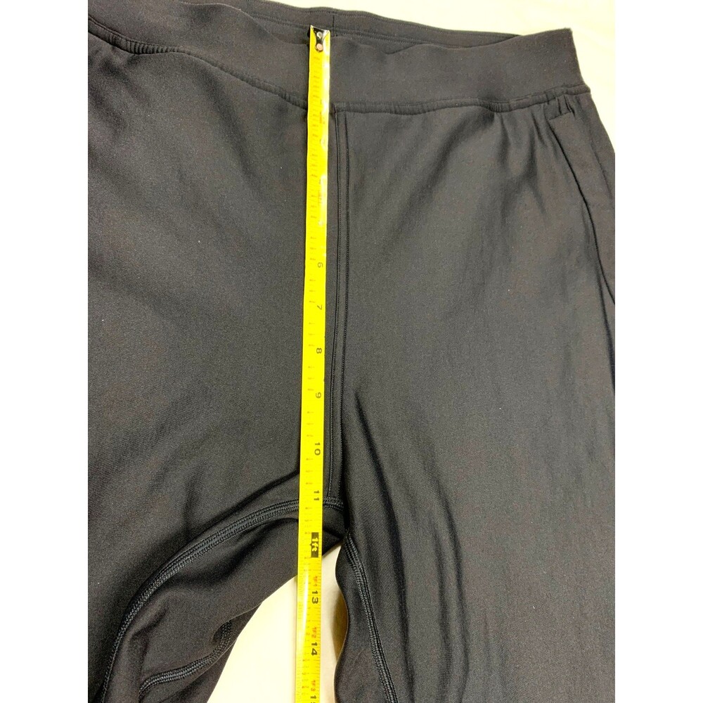 Lululemon Adapted State Jogger High Rise Tech Fleece Pants Black Womens 6 Gym - Picture 4 of 8